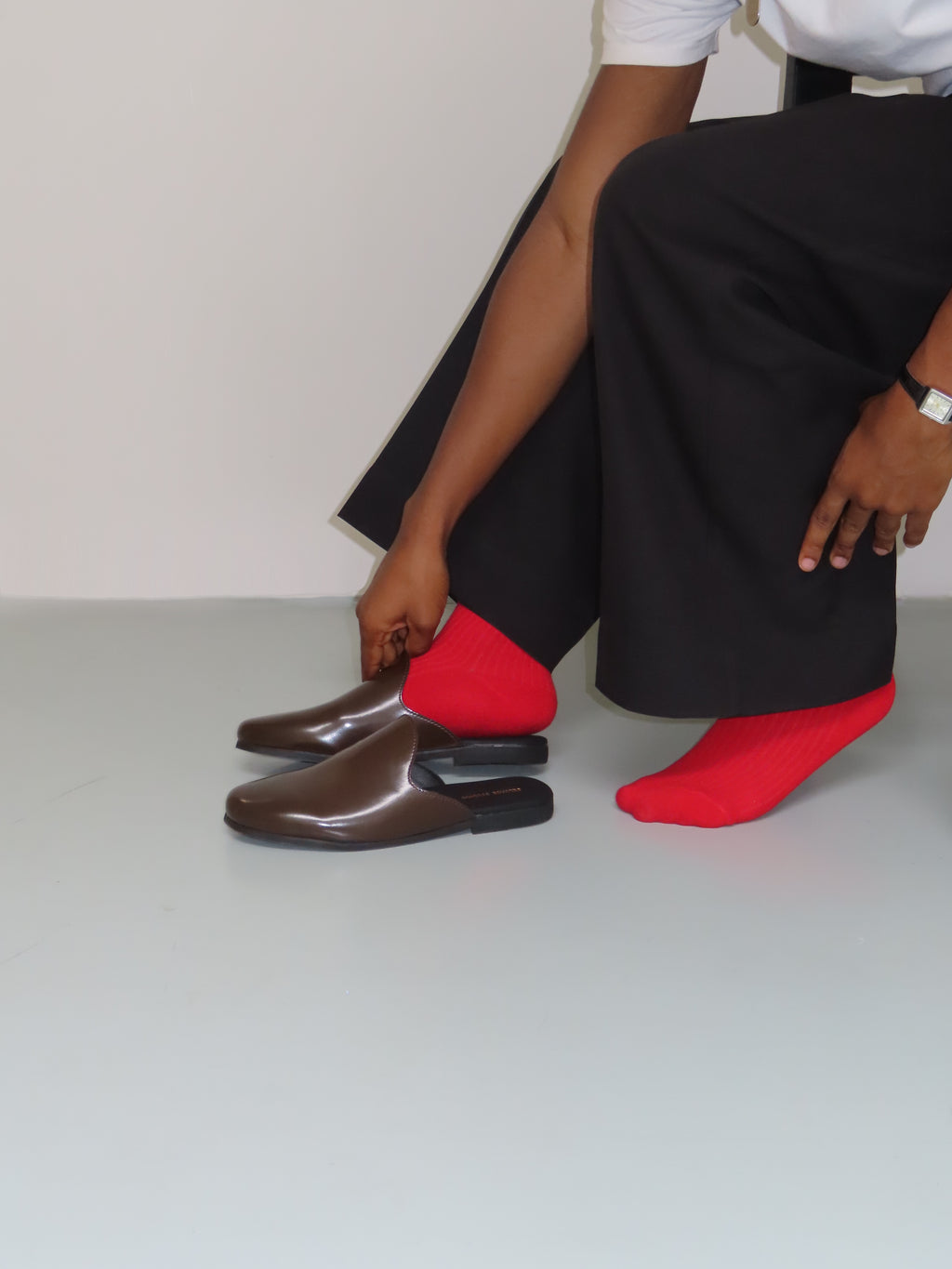 Seluace Toe Slip On Mules - Brown
