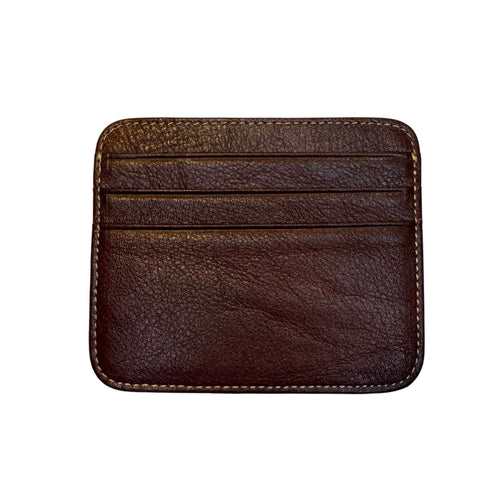 Closed Mouth Don’t Get Fed Card Holder - Brown