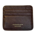 Closed Mouth Don’t Get Fed Card Holder - Brown