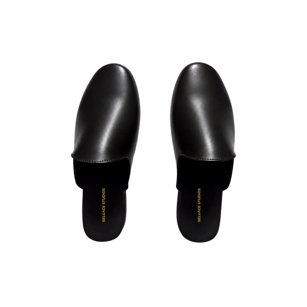 Seluace Toe Slip On Mules - Black